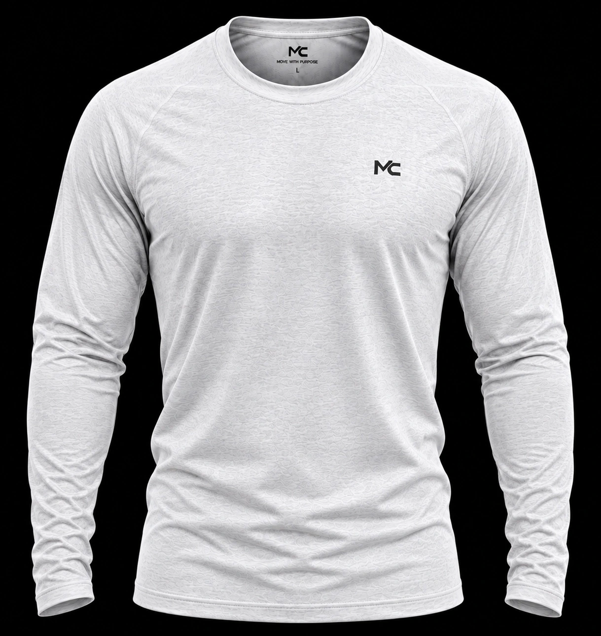 White MC Long Sleeve Top